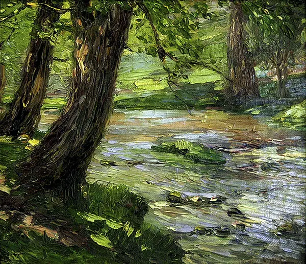 Woodland Stream By Catherine Wiley