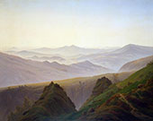 Morning in The Mountains 1823 By Caspar David Friedrich