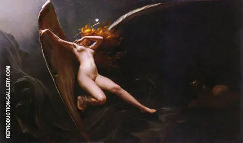 A Fairy Under Starry Skies By Luis Ricardo Falero