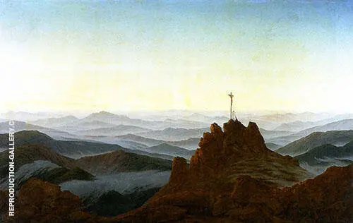 Morning in The Sudeten Mountains By Caspar David Friedrich