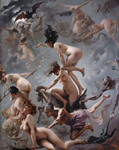 Faust's Vision - Witches on the Sabbath 1878 By Luis Ricardo Falero