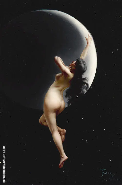 Nymph Moon Spanish Night 1883 By Luis Ricardo Falero