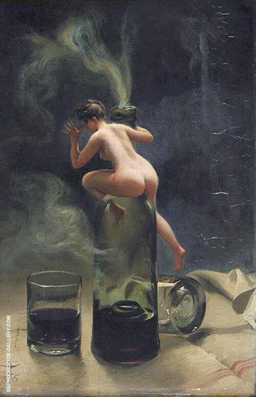 Le Vin Ginguet 1886 By Luis Ricardo Falero