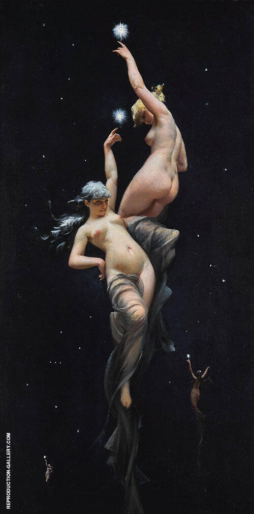 Reaching for the Stars by Luis Ricardo Falero | Oil Painting Reproduction