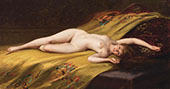 Female Reclining Nude1893 By Luis Ricardo Falero