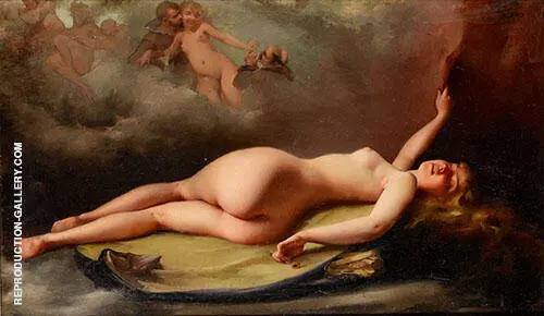Female Reclining Nude1879 By Luis Ricardo Falero