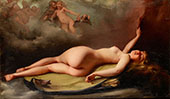 Female Reclining Nude1879 By Luis Ricardo Falero