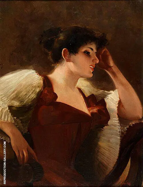 Retrato de la Hija del Artista By Luis Ricardo Falero