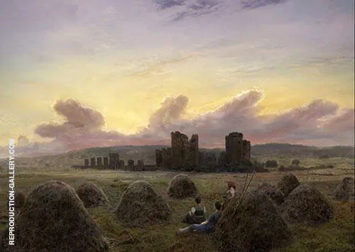 Rest at The Hay Harvest 1835 By Caspar David Friedrich