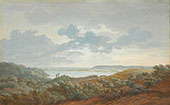 Rugen Landscape with Bay 1802 By Caspar David Friedrich