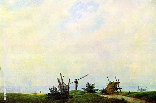 Seashore and Fisherman By Caspar David Friedrich