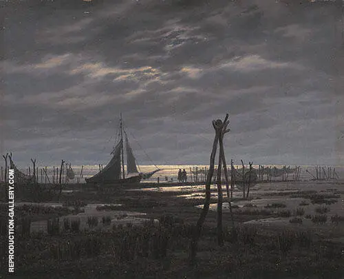 Sumpfiger Strand 1832 By Caspar David Friedrich