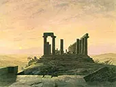Temple of Juno in Agrigento 1828 By Caspar David Friedrich
