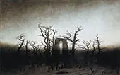 The Abbey in The Oakwood 1810 By Caspar David Friedrich