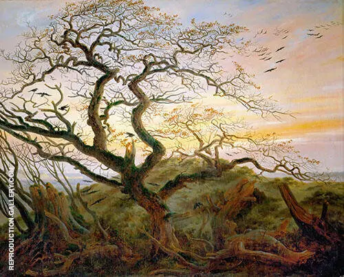 The Tree of Crows 1822 By Caspar David Friedrich