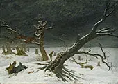 Winter Landscape By Caspar David Friedrich