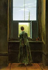 Woman at The Window 1822 By Caspar David Friedrich