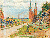 Lunda Street with a View over the Hogalid Church | Oil Painting Reproduction