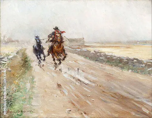 Landscape of Oland Gypsies on a Horse By Nils Kreuger