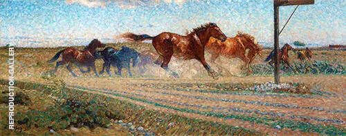 Freed Horses 1905 By Nils Kreuger