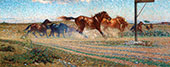 Freed Horses 1905 By Nils Kreuger