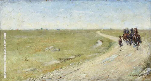 Ryttare Med Hasat Och Fol By Nils Kreuger