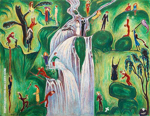 Vattenfallet 1921 By Nils Dardel