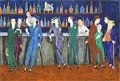 The Bar 1920 By Nils Dardel