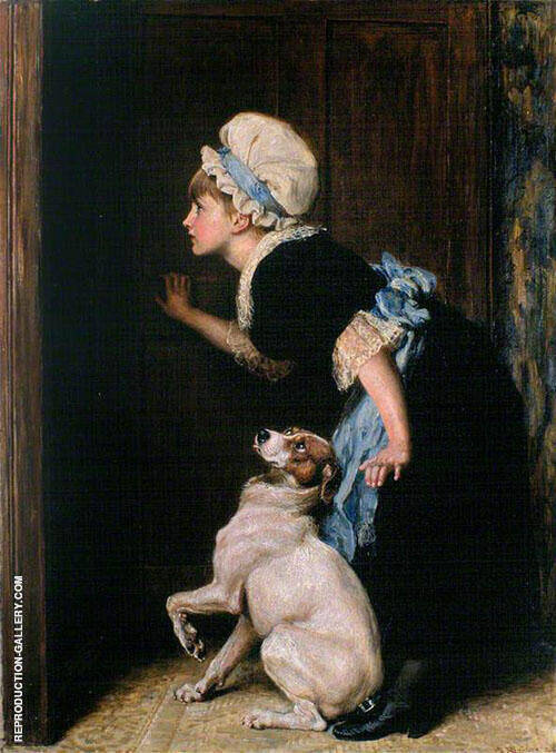 Mother Hubbard by Briton Riviere | Oil Painting Reproduction