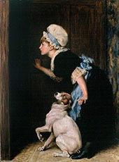 Mother Hubbard By Briton Riviere