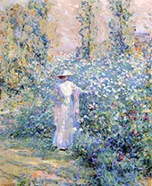 In The Flower Garden 1900 By Robert Lewis Reid
