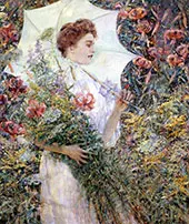 The White Parasol By Robert Lewis Reid