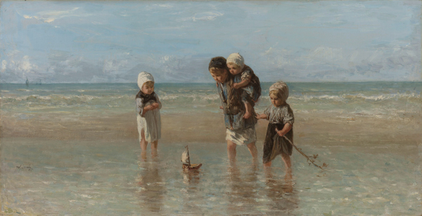 Children of The Sea by Jozef Israels | Oil Painting Reproduction