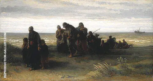 Fishermen Carrying Drowned Man By Jozef Israels