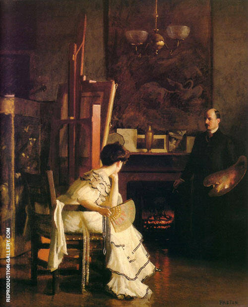 In The Studio by William Paxton | Oil Painting Reproduction