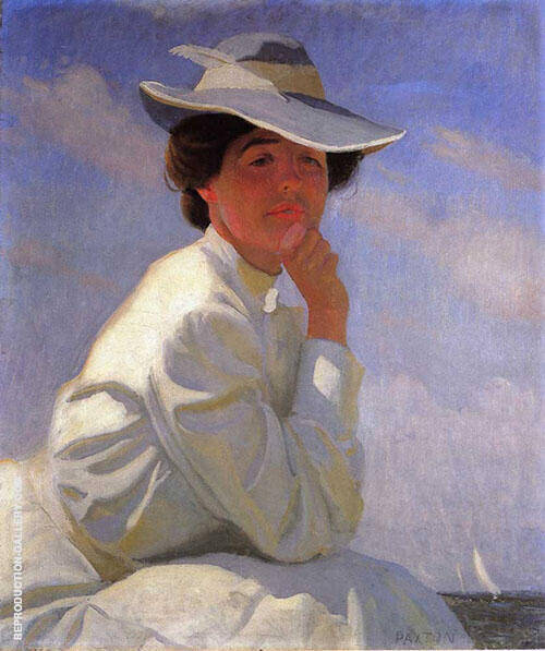 In The Sunlight Portrait of The Artist's Wife 1908 | Oil Painting Reproduction