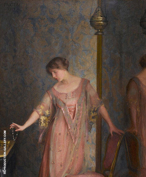 Rose and Blue 1913 by William Paxton | Oil Painting Reproduction
