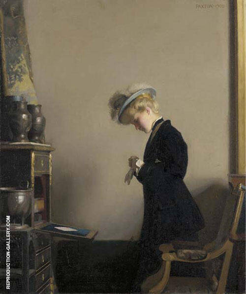 The Letter 1908 by William Paxton | Oil Painting Reproduction