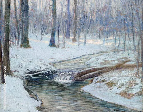 A Brook in Winter By Edward Willis Redfield