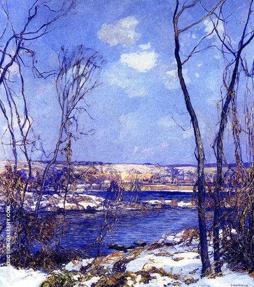 Breaking of Winter by Edward Willis Redfield | Oil Painting Reproduction