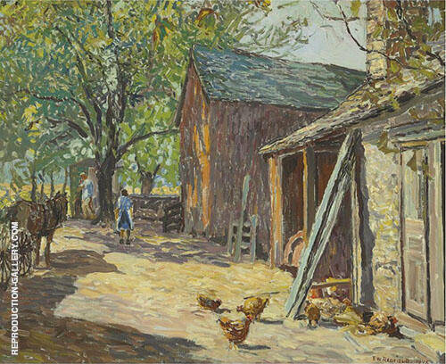 Carversville Farm 1946 | Oil Painting Reproduction