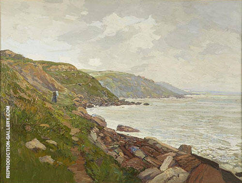 Coast of France by Edward Willis Redfield | Oil Painting Reproduction