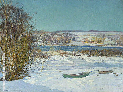 Frozen Creek by Edward Willis Redfield | Oil Painting Reproduction