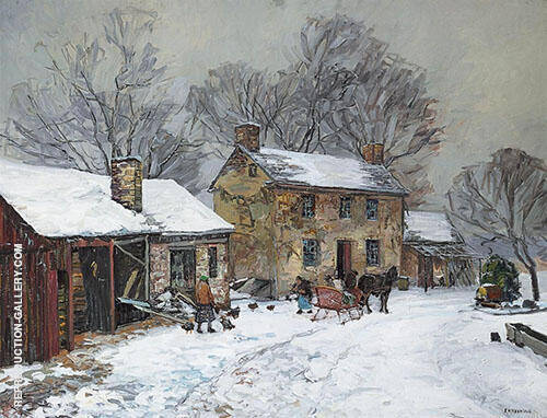 Horse and Sleigh Days | Oil Painting Reproduction