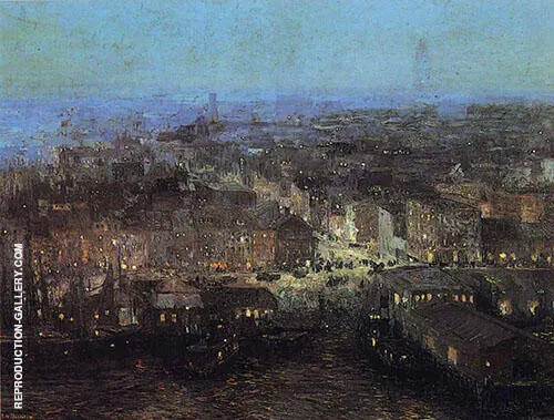 Lower New York 1910 By Edward Willis Redfield