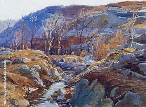 Maine Winterscape By Edward Willis Redfield