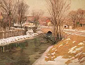 Melting Snow 1908 By Edward Willis Redfield