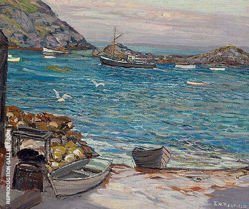 Off Manan by Edward Willis Redfield | Oil Painting Reproduction
