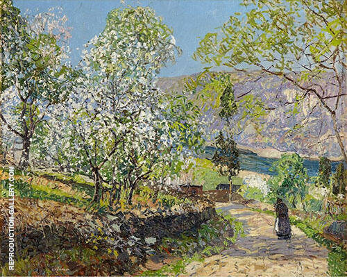 Road to The River by Edward Willis Redfield | Oil Painting Reproduction