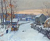 Sleigh Days 1917 By Edward Willis Redfield